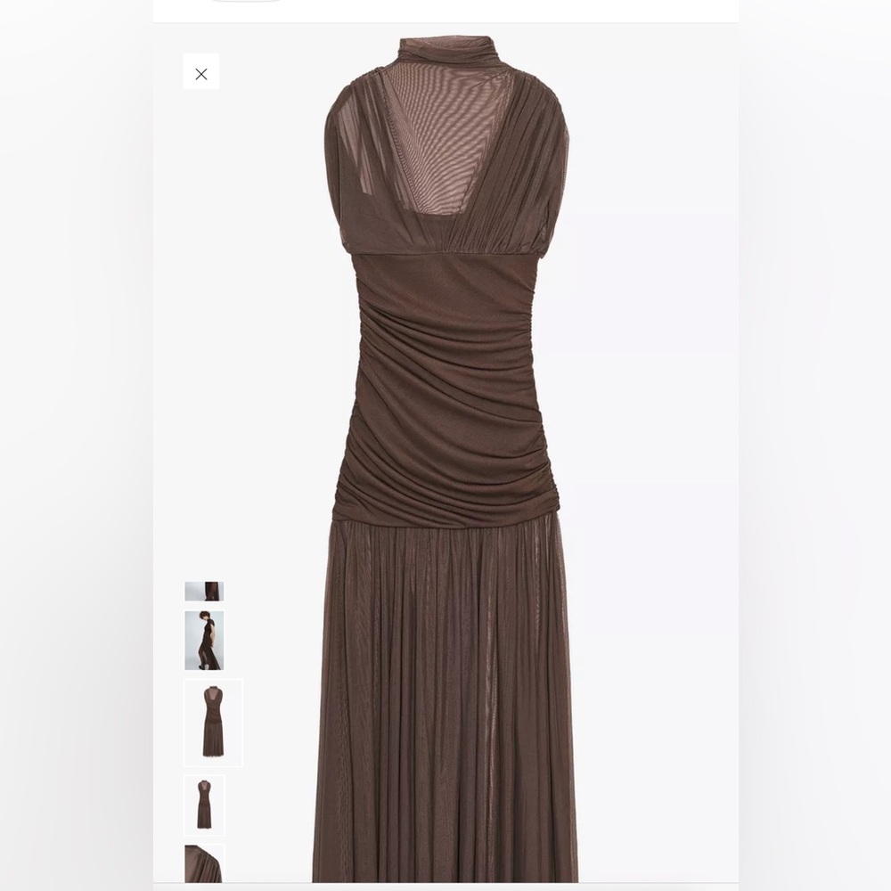 Zara Brown Sleeveless Dress

COMBINATION TULLE DRESS